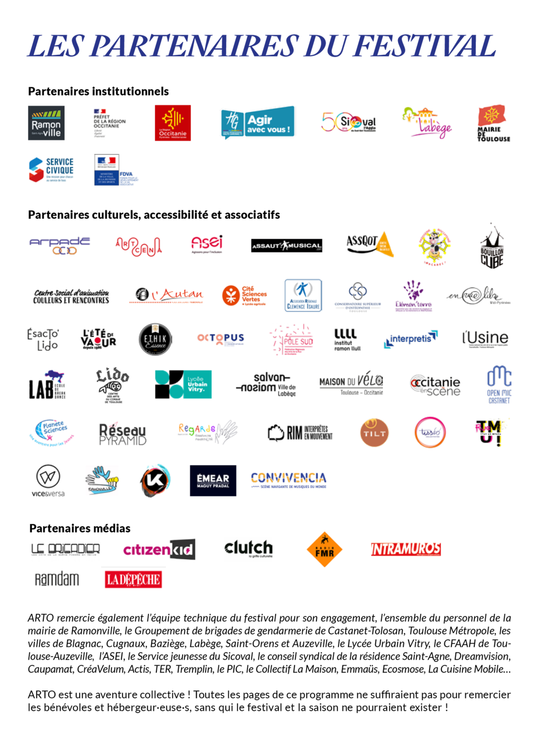 Partenaires du Festival